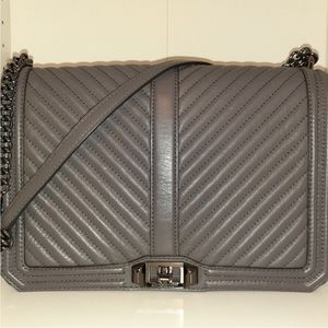 Rebecca Minkoff Leather Chevron Quilted Jumbo Love
Crossbody Bag
